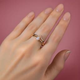 DIY Breast Milk KIT - Drop Shaped “Together” Ring & Stacking Ring - thumbnail 4